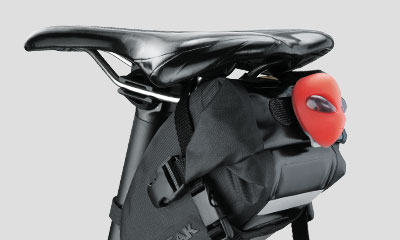 TOPEAK TT9818B WEDGE DRY STRAP MEDIUM BICYCLE SEAT/SADDLE BAG 